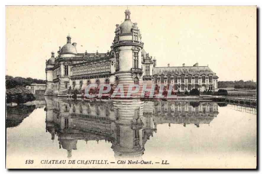 CPA Chateau de Chantilly Cote Nord Ouest 