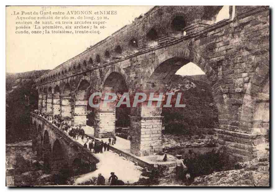 CPA Nimes Le Pont du Gard entre Avignon et Nimes 