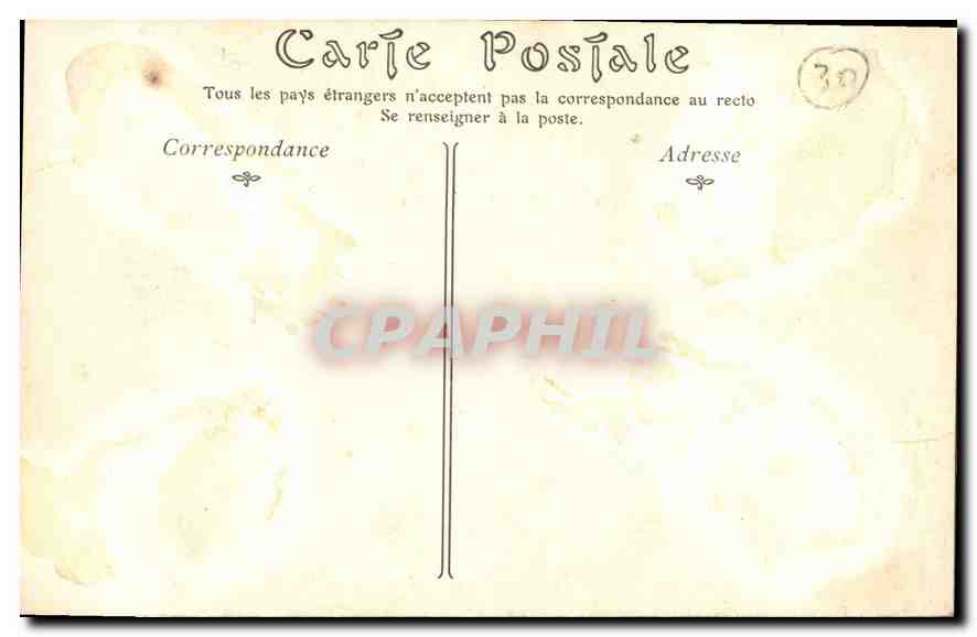 CPA Aigues Mortes La Porte de la Marine  — Rückseite