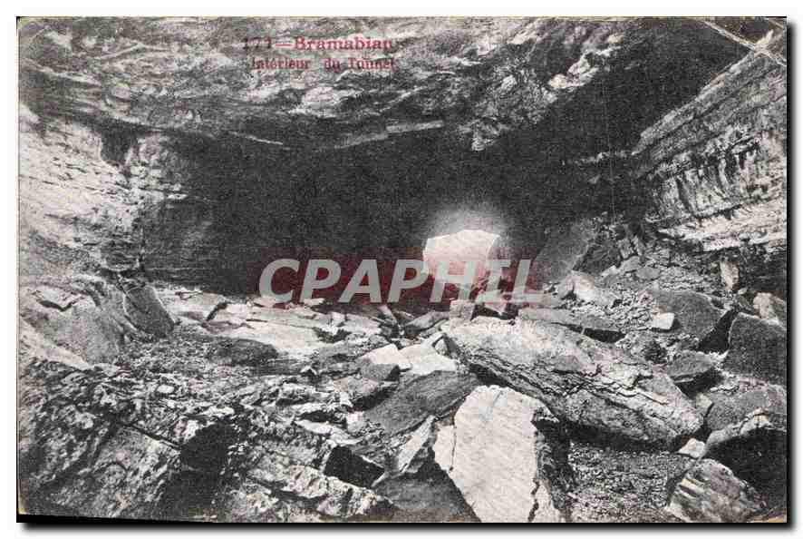 CPA Bramabian Interieur du Tunnel 