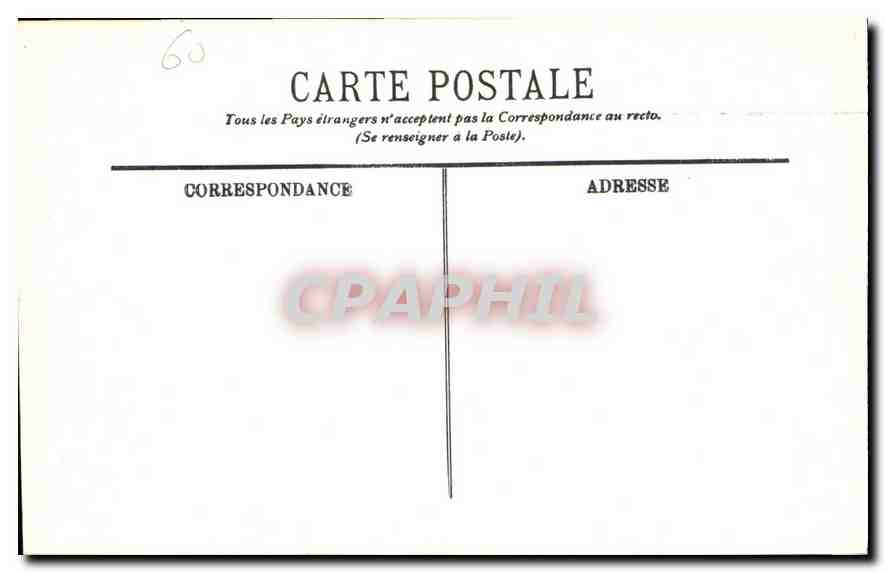 CPA Pierrefonds Le Chateau la Facade et l'Entree  — Rückseite