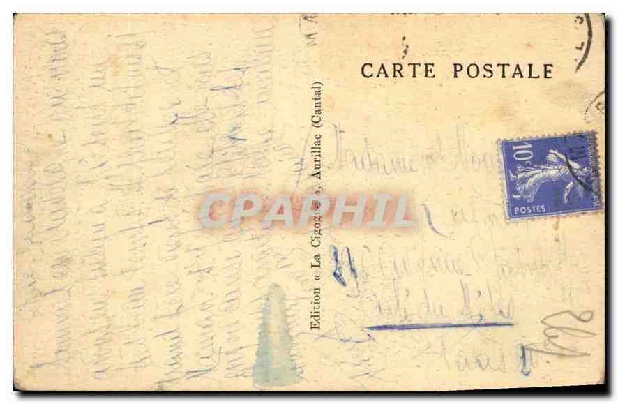 CPA Les plus Jolis Sites du Cantal Foret du Lioran et Gorges de l'Allignon  — Rückseite