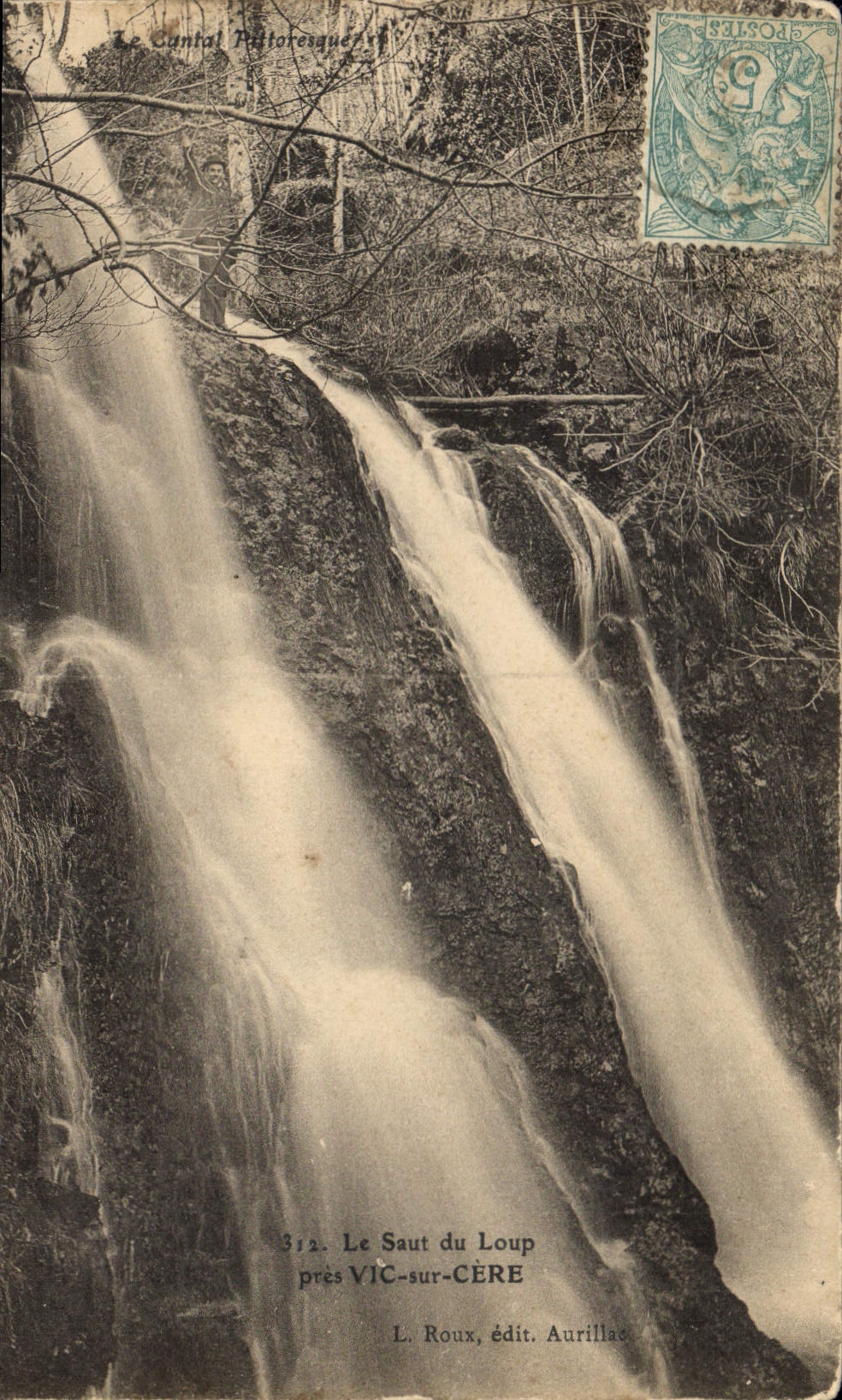 CPA Le Saut du Loup pres Vic sur Cere 