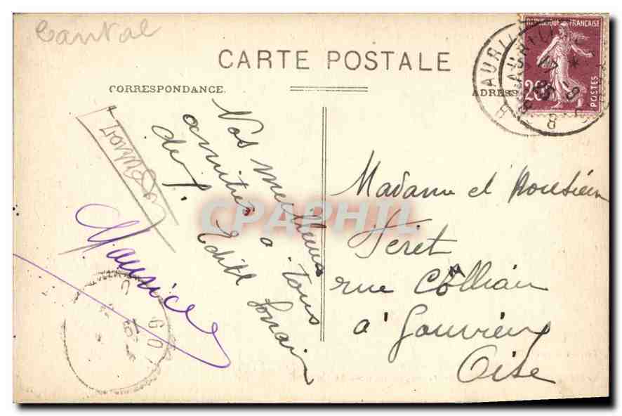 CPA Condat  — Rückseite