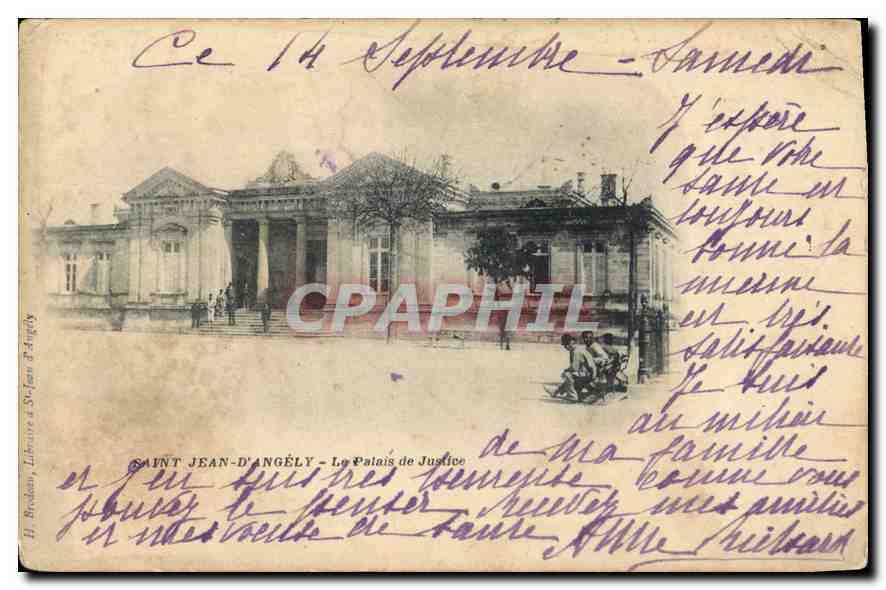 CPA Saint Jean d'Angely Le Palais de Justice 