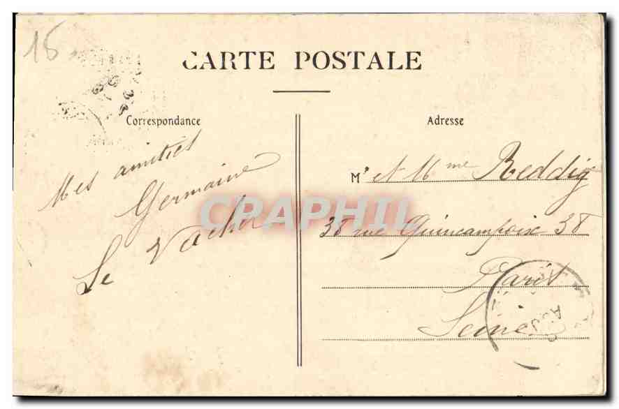CPA Le Cantal Pittorsque Chaine du Griou et Vallee de la Jordanne  — Verso