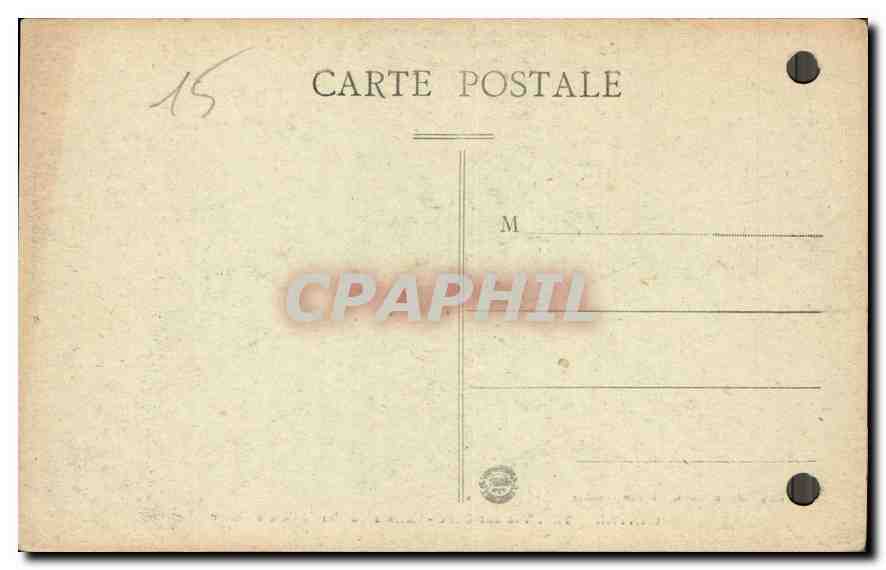 CPA Cantal Vio sur Cere Cascade du Pas de Cere en hiver  — Rückseite