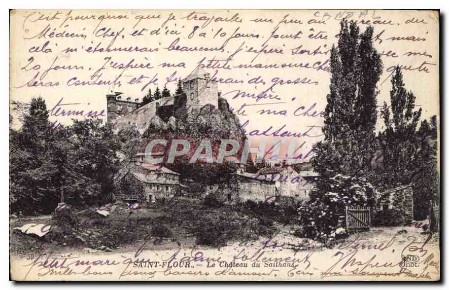 CPA Saint Flour Le Chateau du Sailhans