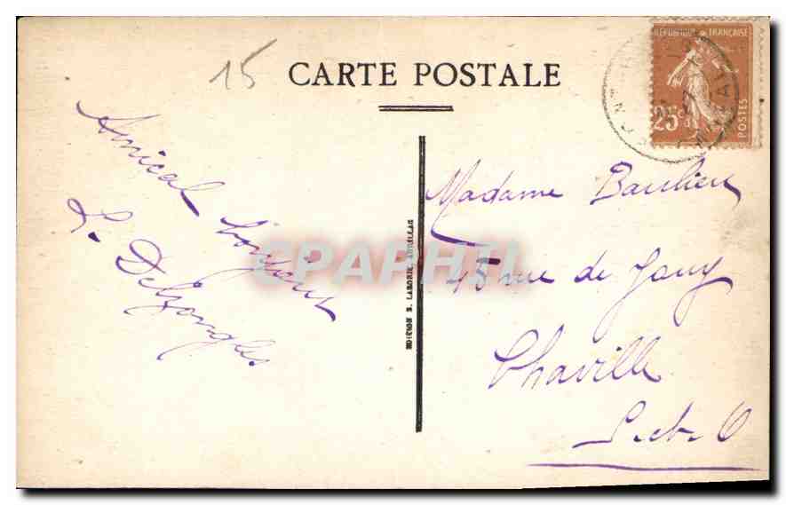 CPA Le Cantal Pittoresque Le Lioran La Vallee pres St Jacques  — Verso