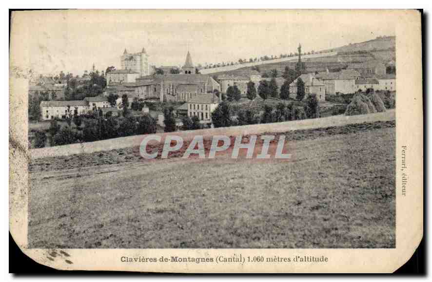 CPA Clavieres de Montagnes Cantal 