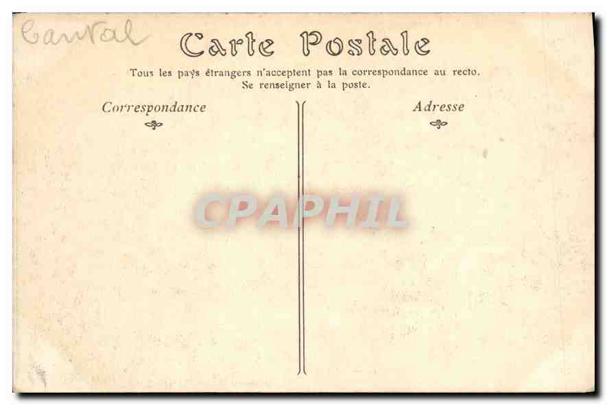 CPA Garabit  — Rückseite