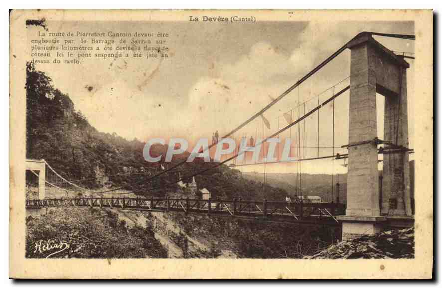 CPA La Deveze Cantal 