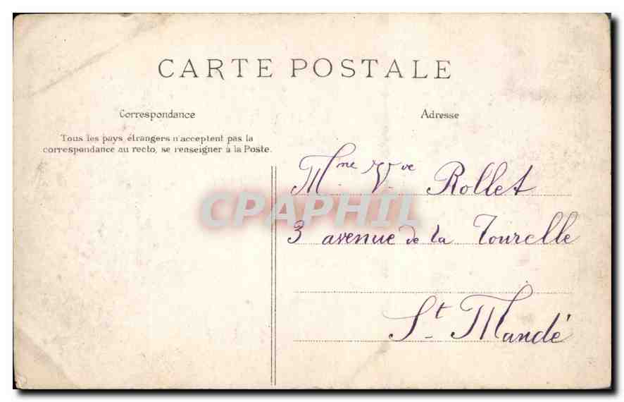 Le Saut du Loup, près Vic-sur-Cère — Cantal pittoresque — L. Roux, Libraire-Éditeur, Aurillac, n°312 — Rückseite