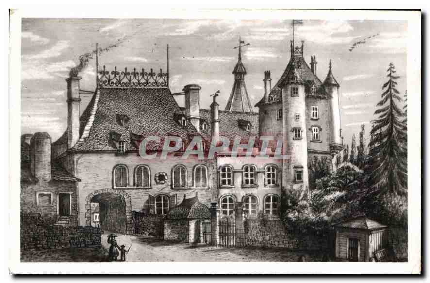 Château de Montsalvy — En 1882, Porte Sud — Éditeur Cadénac