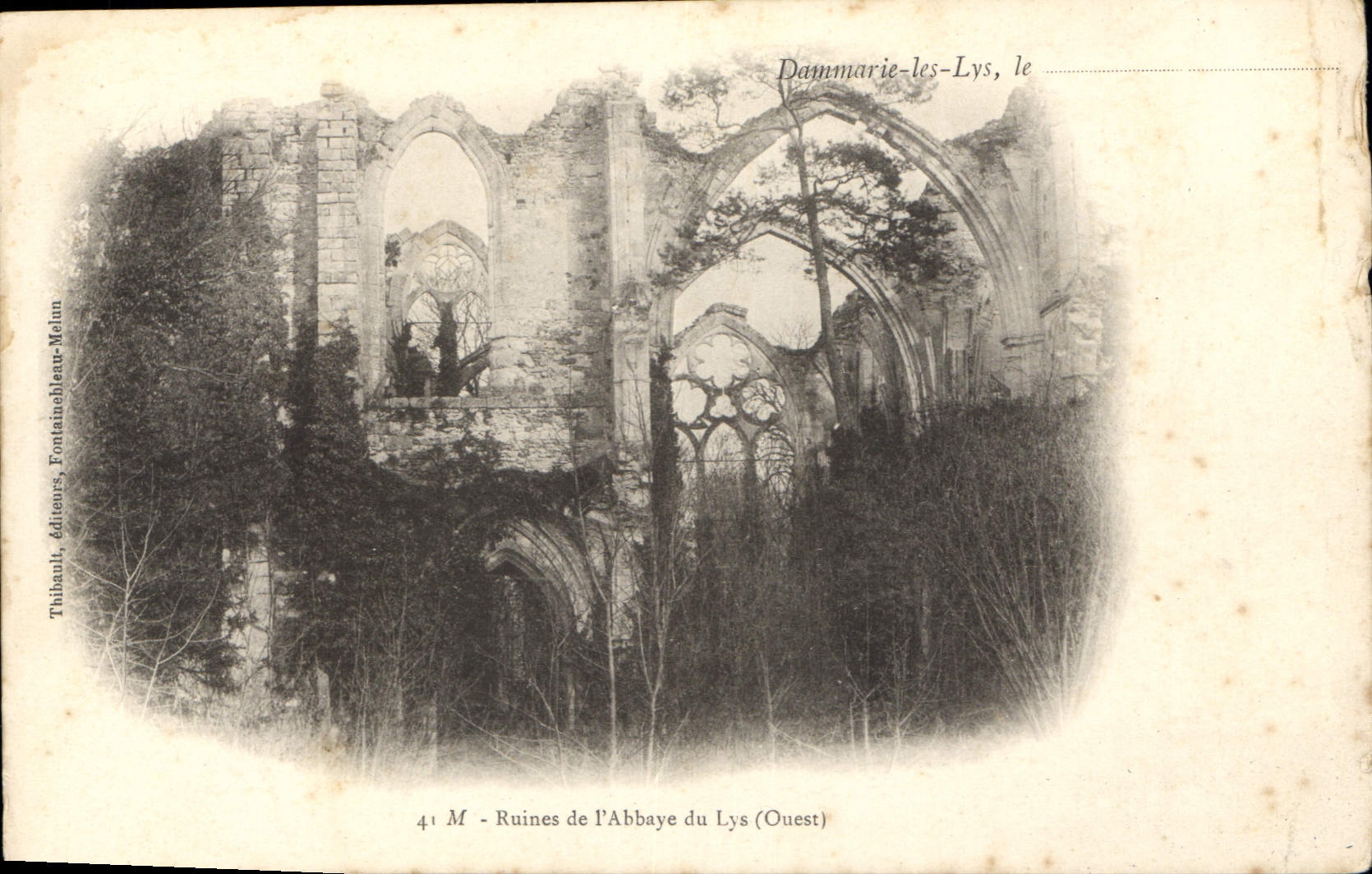 CPA Dammarie les Lys Ruines de l'Abbaye du Lys Ouest 