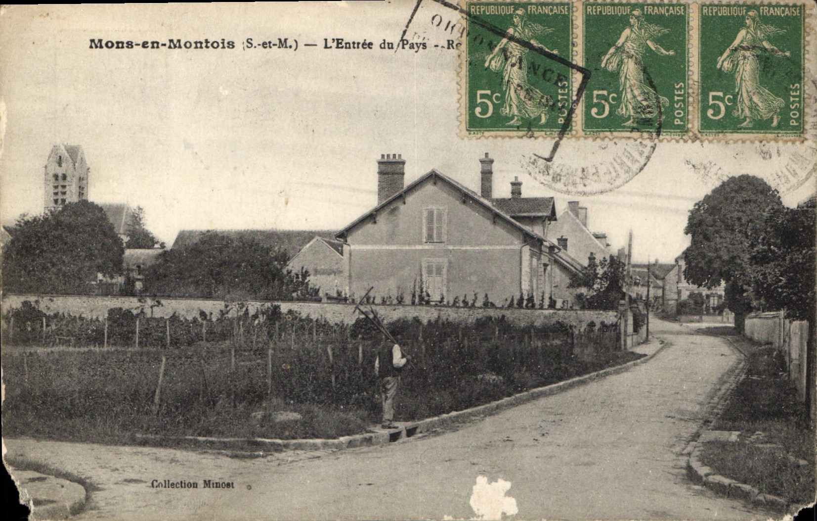 Mons-en-Montois (S.-et-M.) — L'Entrée du Pays — Collection Minost