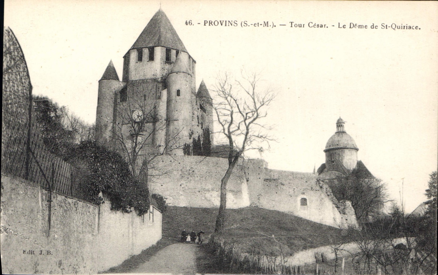 Provins (S.-et-M.) — Caesar-Turm und Dom von St-Quiriac — Verlag J.B.