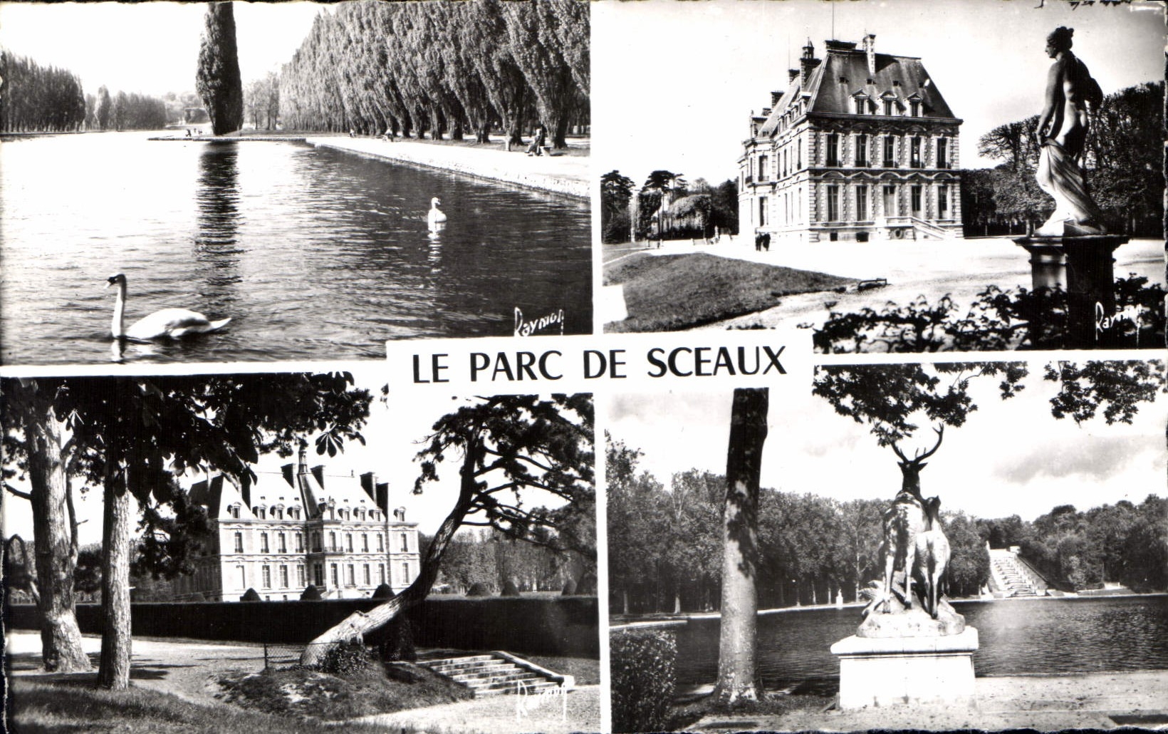 CPA Images de France Le Lac Le Chateau Le Parc La Cascade 