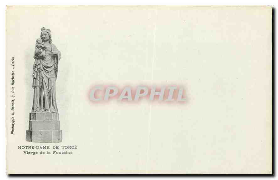 CPA Notre Dame de Torge Vierge de la Fontaine 