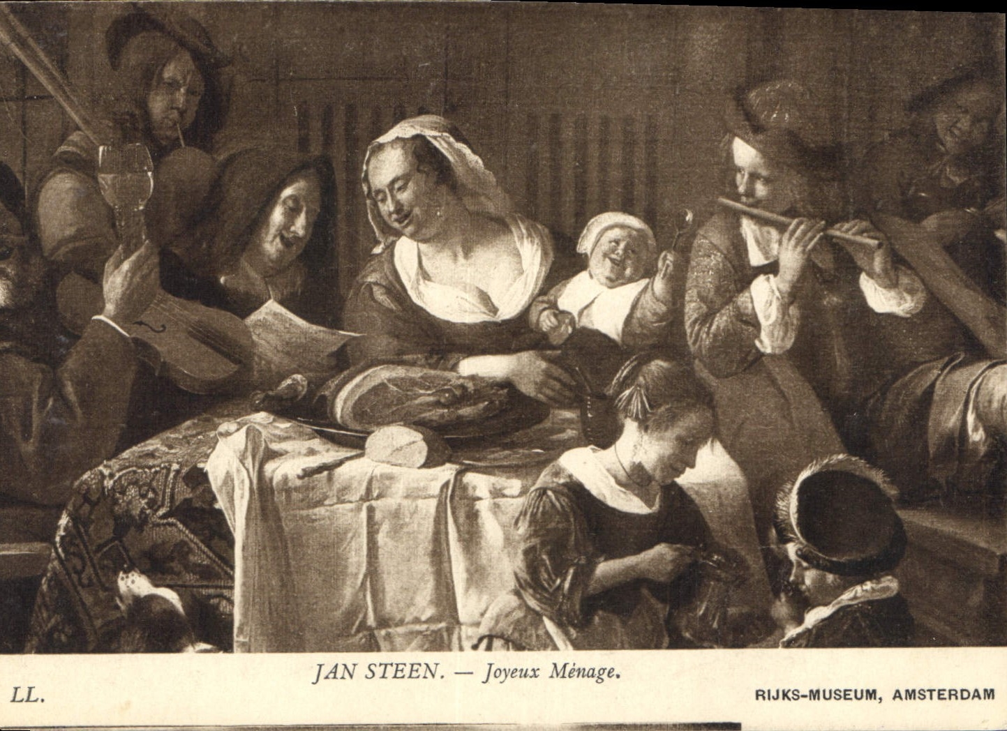 Jan Steen — Joyeux Ménage — J. Vlieger, Amsterdam