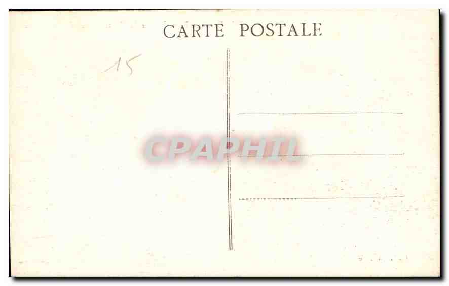 CPA Marcenat Ruines du Chateau feodal d'Aubijoux  — Verso
