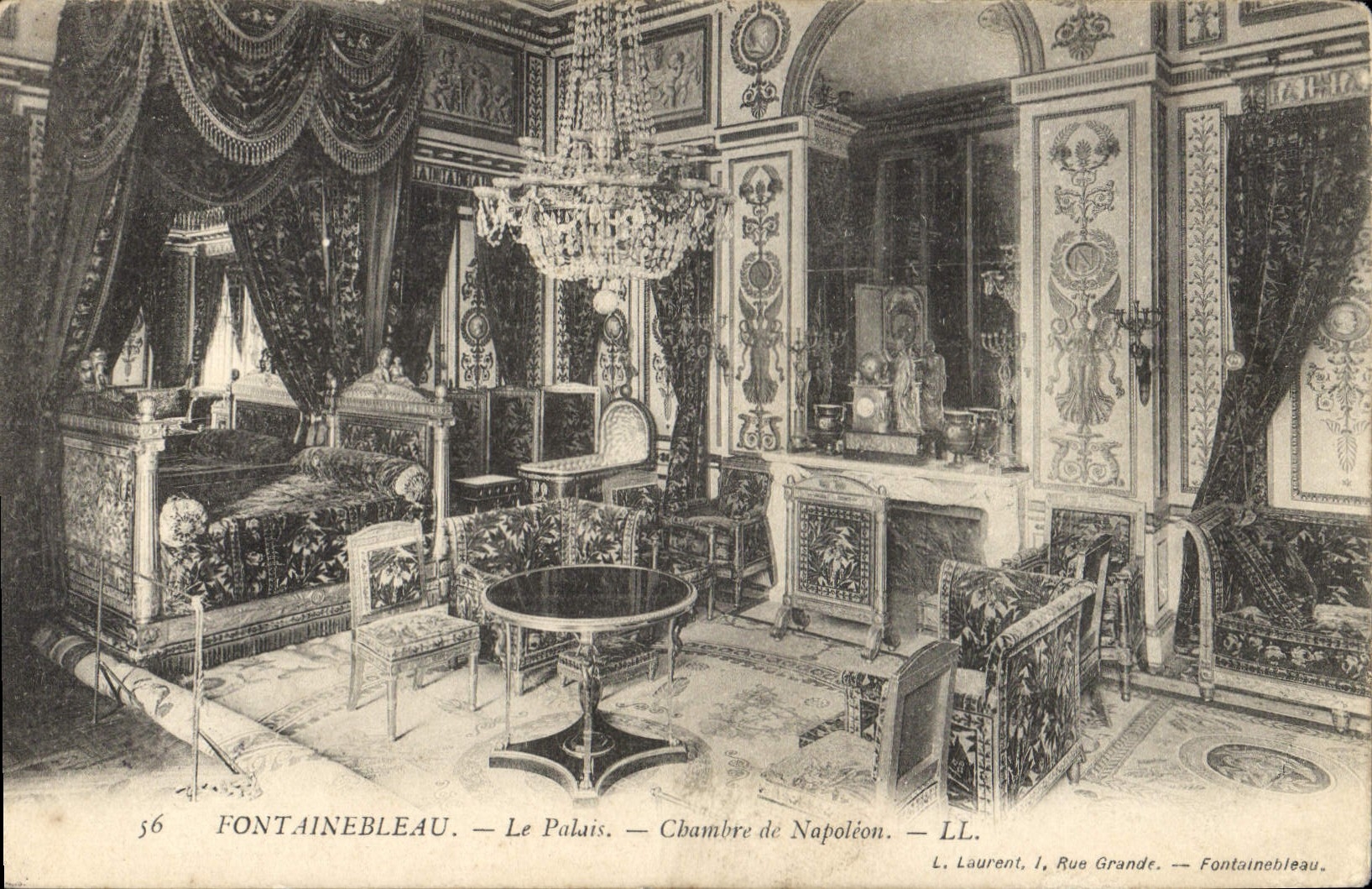 Fontainebleau — The Palace — Napoleon's Room — L. Laurent, 1, Grande Rue