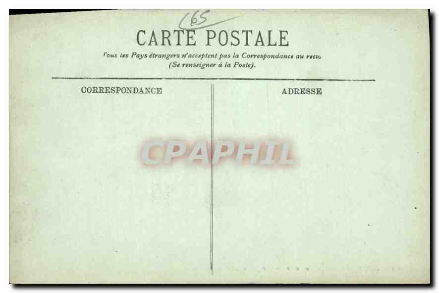 CPA Lourdes Le Calvaire La premiere Station  — Verso