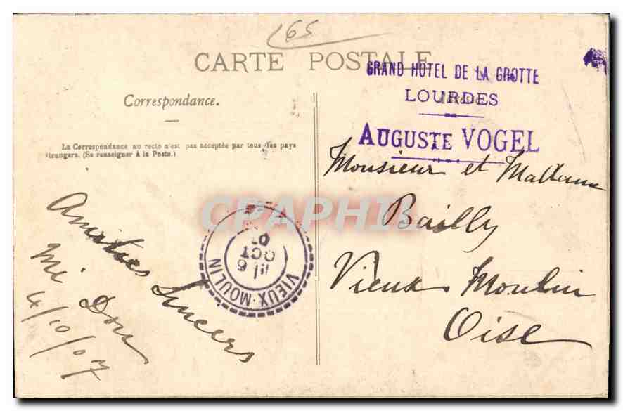 CPA Les Pyrenees Lourdes Pelerins en prieres — Verso