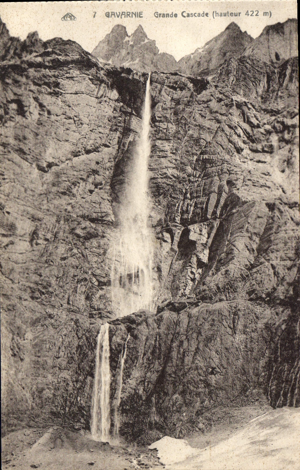Gavarnie — Grande Cascade (hauteur 422 m) — Éditeur non identifié, n° de série 7