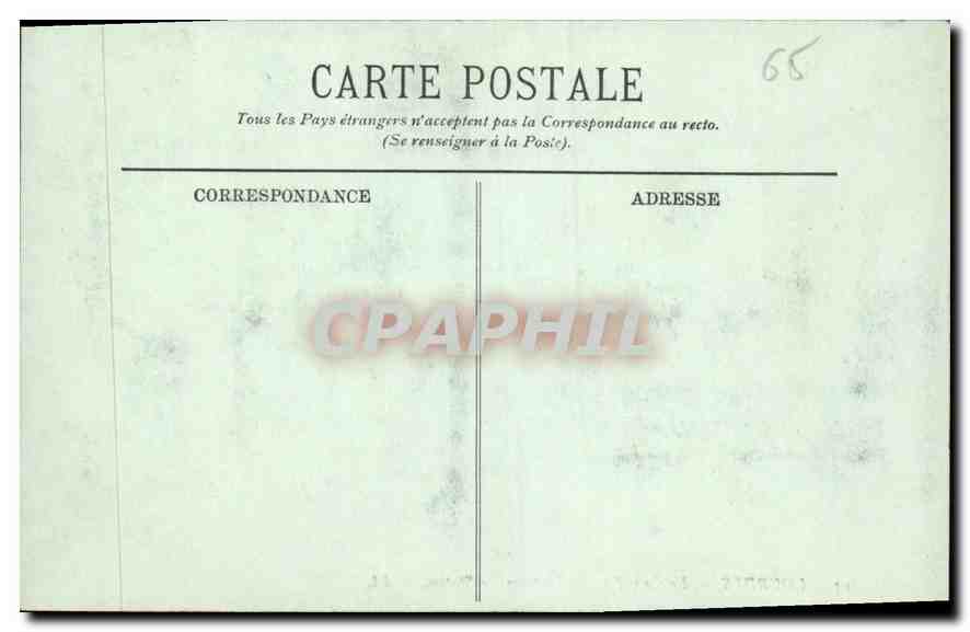 CPA Lourdes Le Calvaire La Premiere Station  — Verso