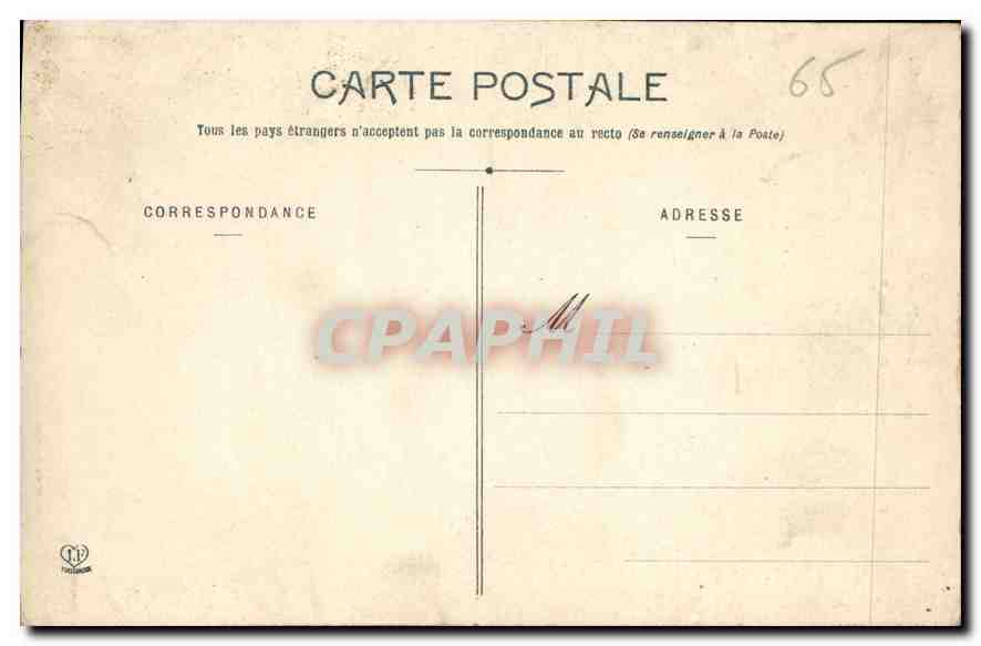 CPA les Hautes Pyrenees Lourdes Croix des Bretons et Basilique  — Verso