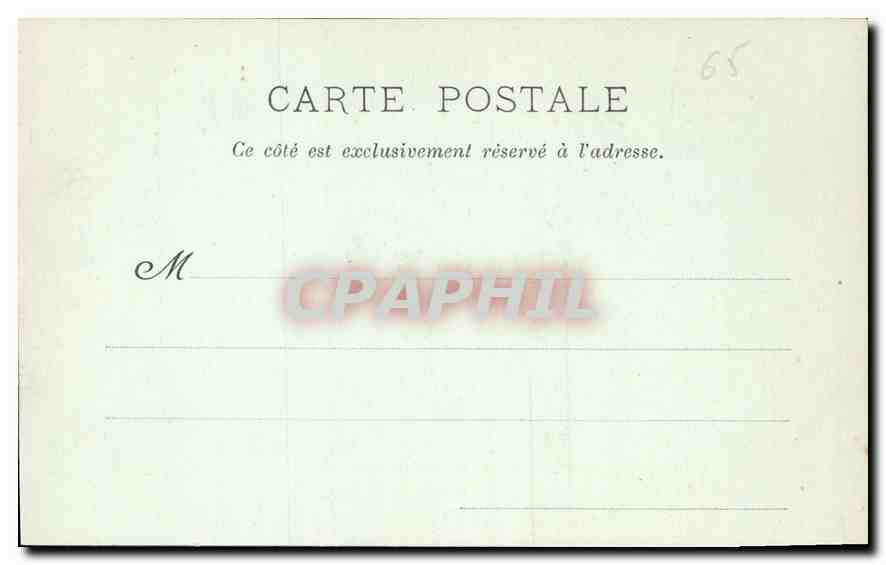 CPA Grotte de N D de Lourdes  — Verso