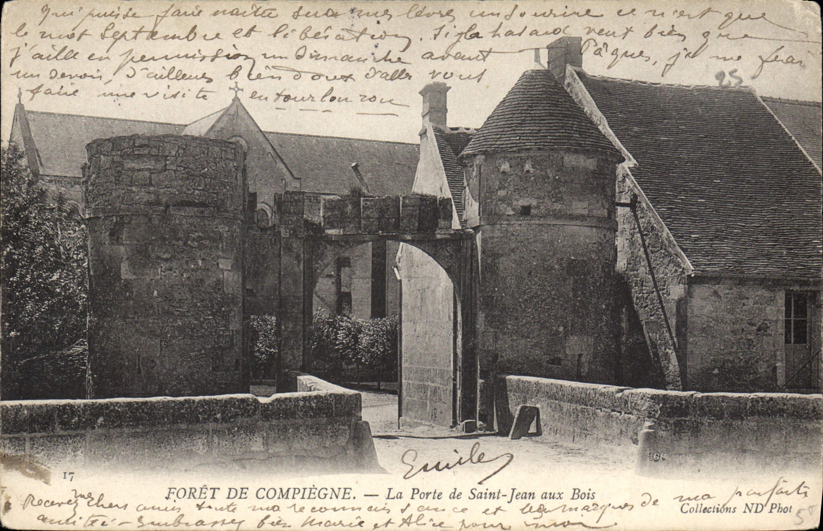 CPA Foret de Compiegne La Porte de Saint Jean aux Bois 