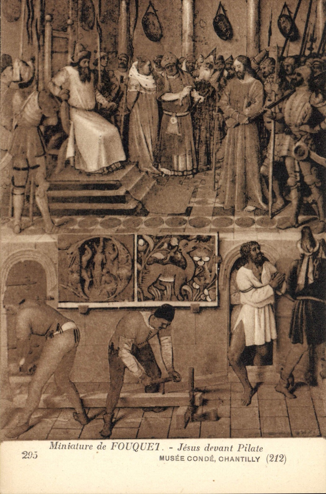 CPA Miniature de Fouquet Jesus devant Pilate 