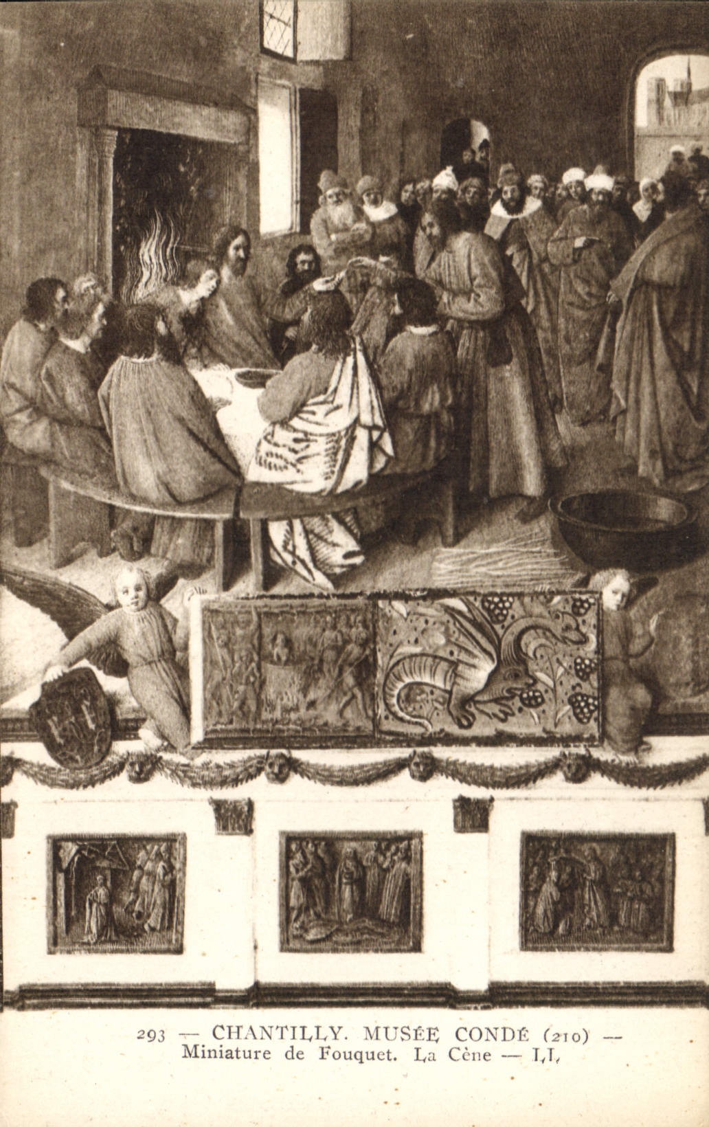 CPA Chantilly Musee Conde Miniature de Fouquet la Cene 