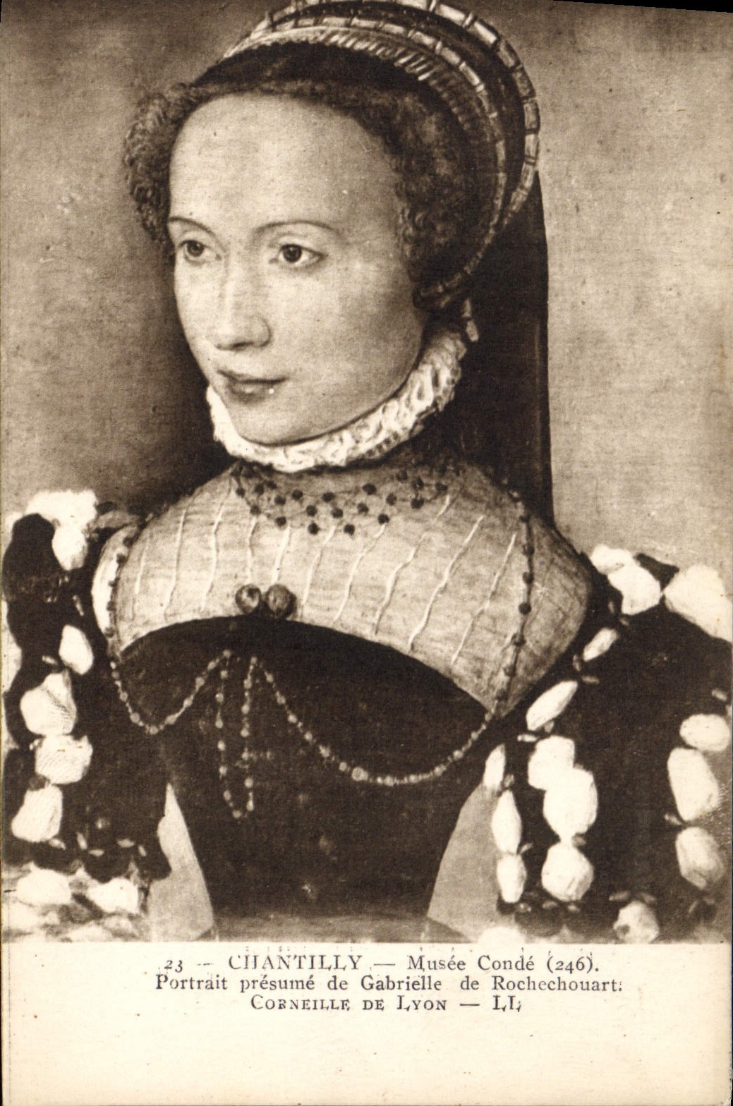 Portrait présumé de Gabrielle de Lyon — Musée Condé (246)