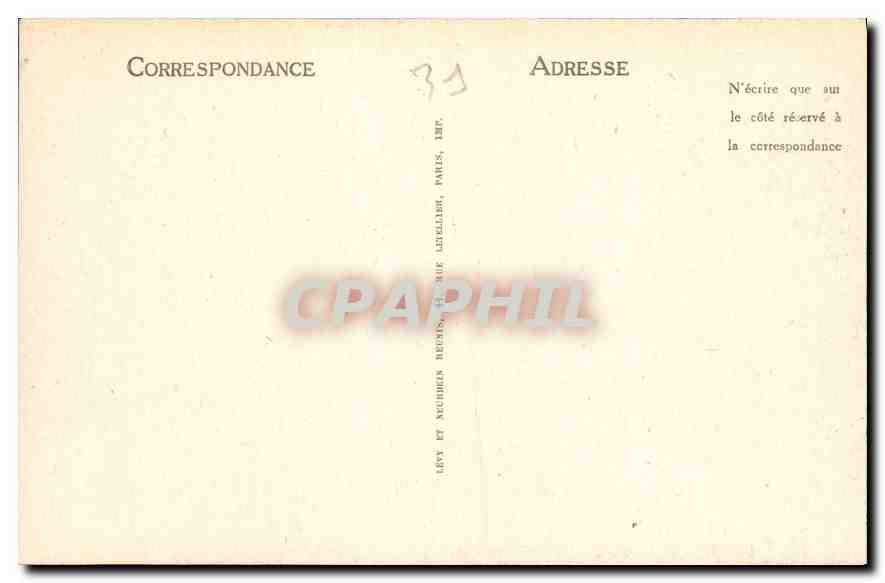 Luchon — Le Parc du Casino et le Port de Venasque — LL — Verso