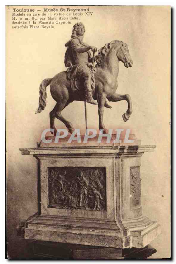 CPA Toulouse Musee St Raymond Modele en cire de la statue de Louis XIV 