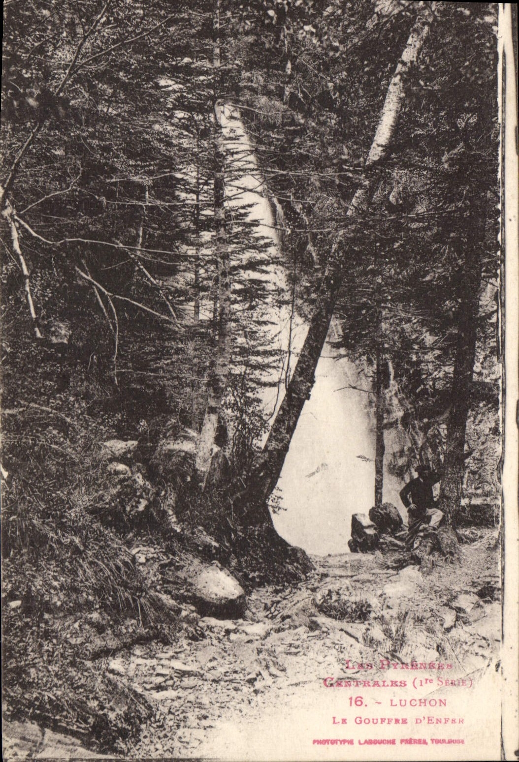Le Gouffre d'Enfer — Les Hydranées Centrales (1re Série) — Phototype Labouche Frères, Toulouse