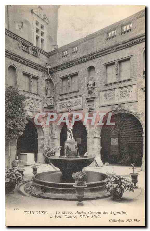 CPA Toulouse le Musee Ancien Couvent des Augustins le Petit Cloitre 