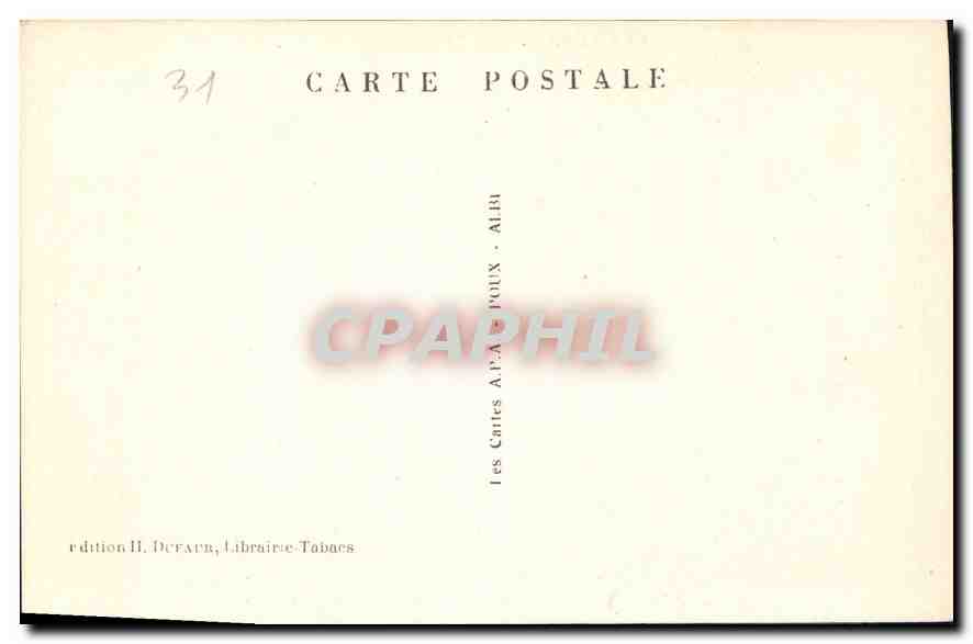 CPA Les Pyrenees Illustrees Superbagneres La Chaine des Pics  — Verso