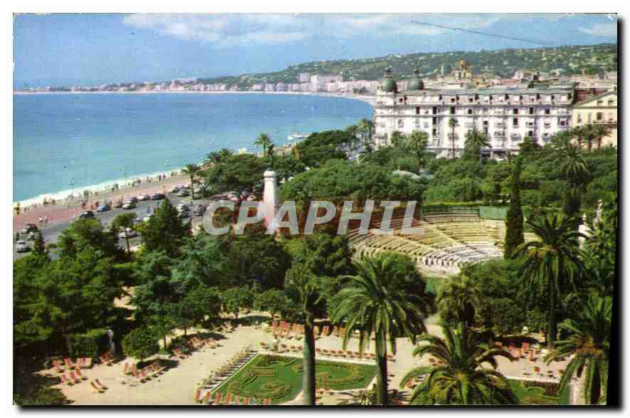 CPA Nice les Jardins Albert I L'Hotel Ruhl 