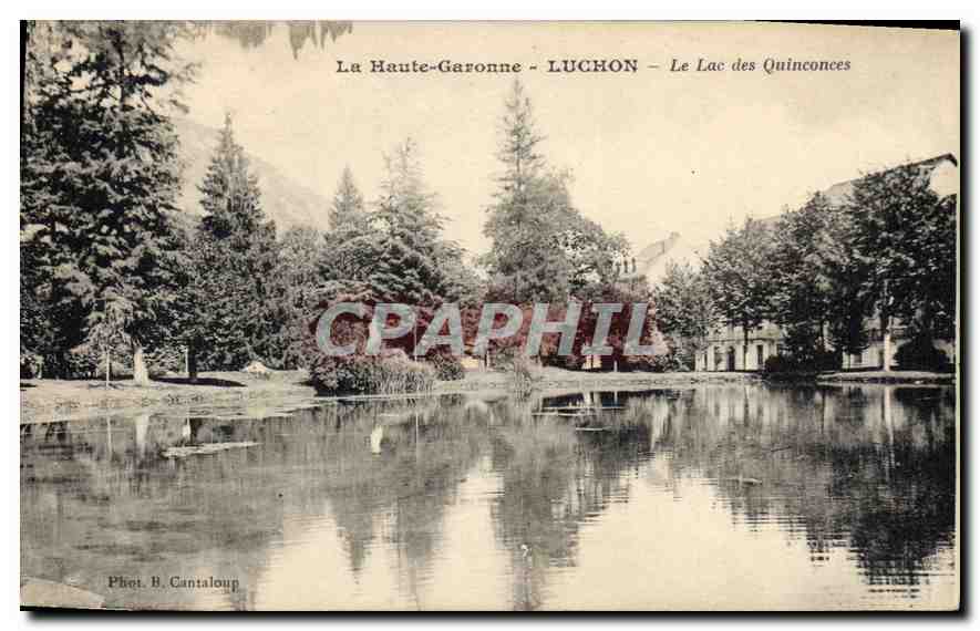CPA La Haute Garonne Luchon le Lac des quinconces 
