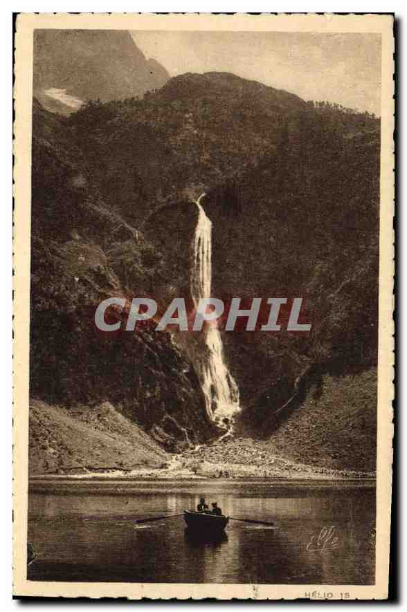 CPA Pyrenees Ocean Luchon Lac d'Oo la Grande Cascade 
