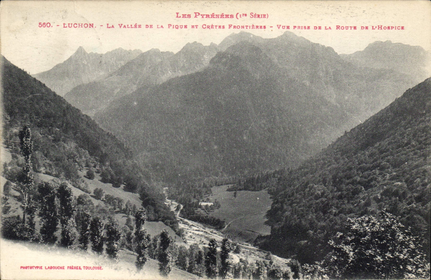 CPA les Pyrenees Luchon la Vallee de la Pique 