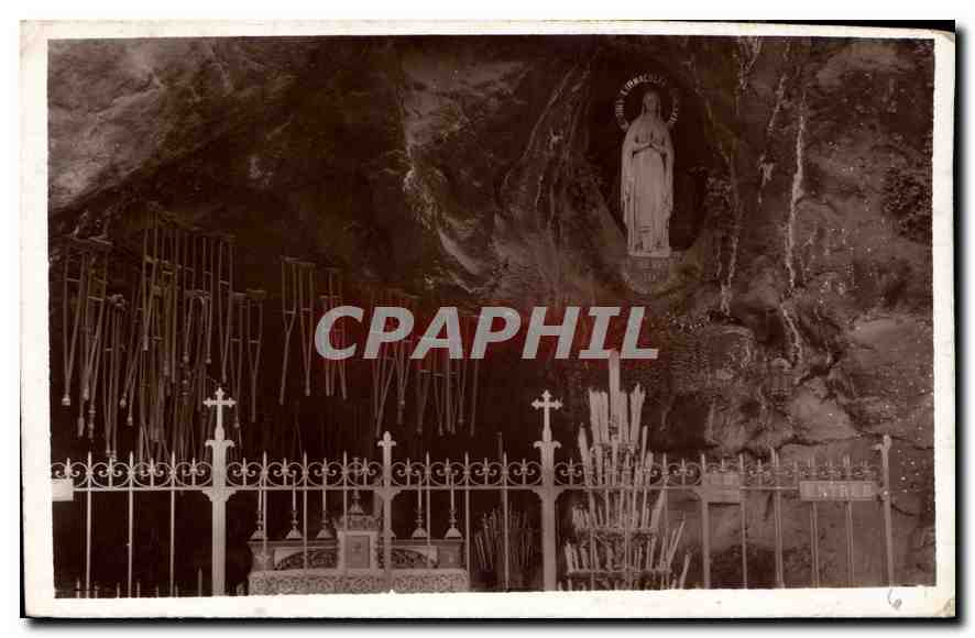 CPA Lourdes la Grotte Miraculeuse 