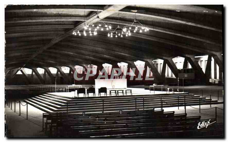 CPA Lourdes Basilique souterraine St Pie X 