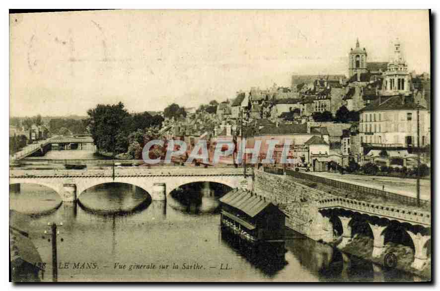 CPA Le Mans Vue generale sur la Sarthe 