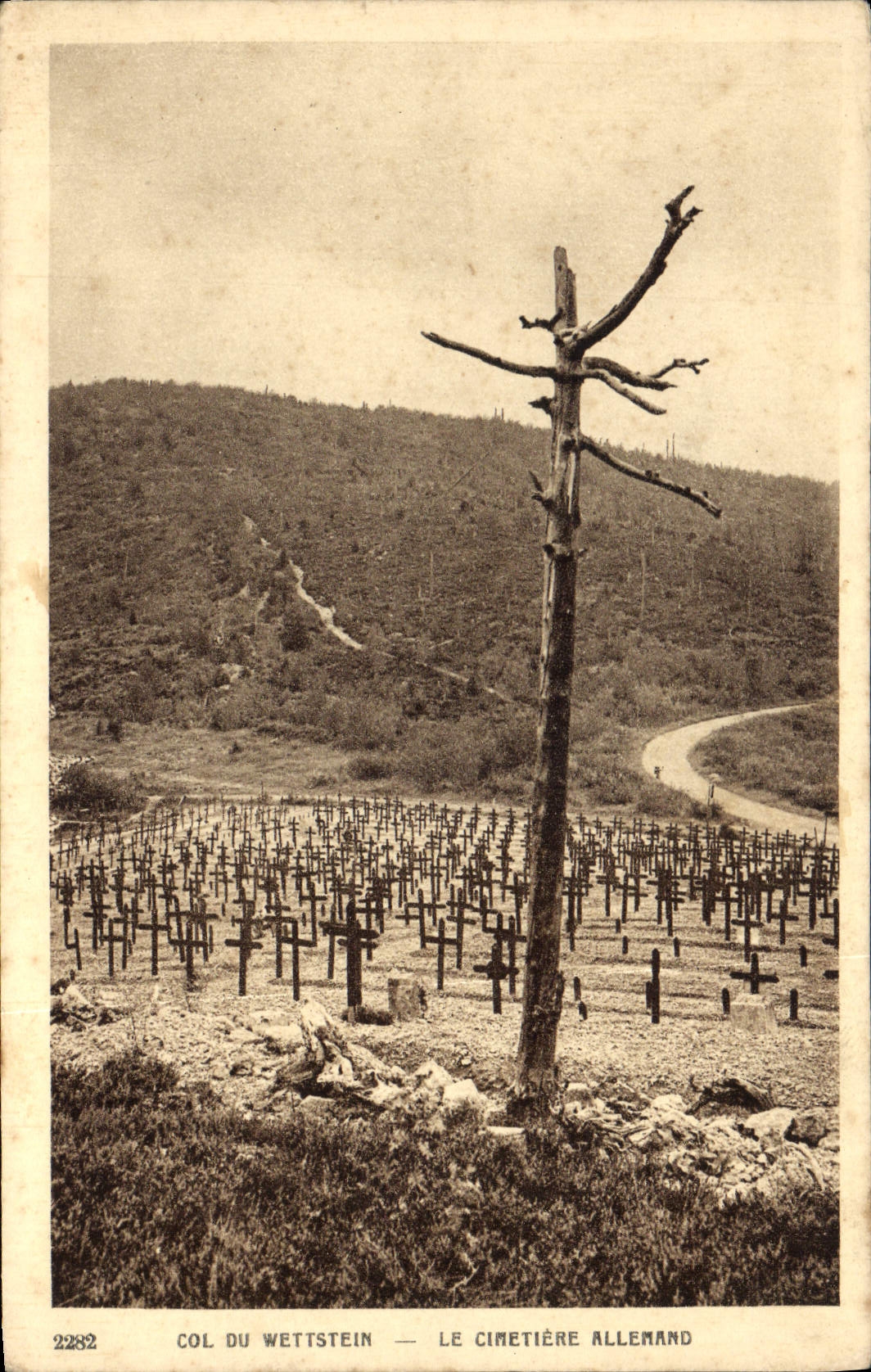 CPA Col du Wettstein Le Cimetiere Allemand 