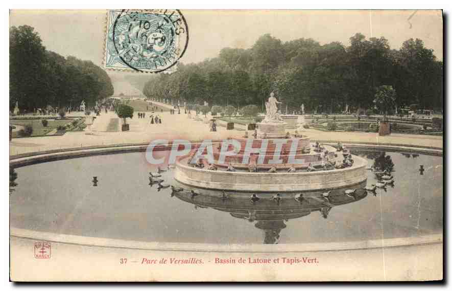 CPA Parc de Versailles Bassin de Latone et Tapis Vert 